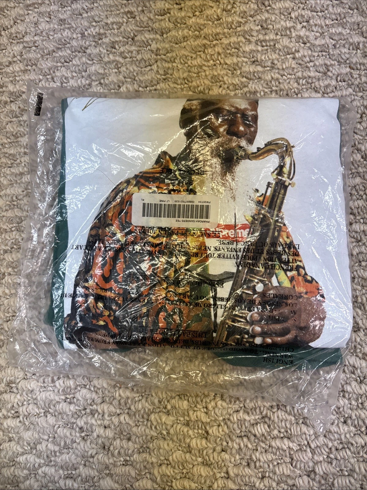tee shirt supreme pharoah sanders xl vert neuf