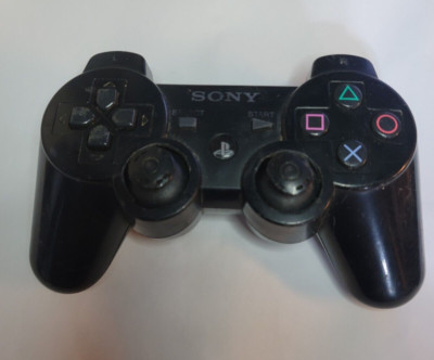 Sony Playstation 3 PS3 Sixaxis DualShock 3 Controller Black Genuine untested