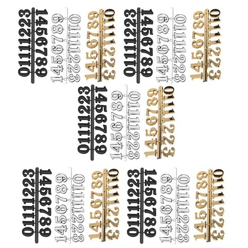 Kit 15 Chiffres Romains Or Noir Argenté + Aiguilles – DIY Horloge Murale Élégante Et Personnalisable