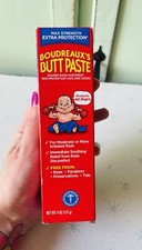 Brand NEW Boudreaux's Butt Paste Maximum Strength Diaper Rash Ointment 4 Oz Tube