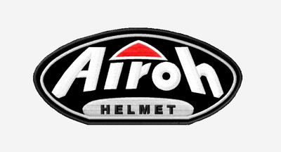 AIROH HELMET EMBROIDERED PATCH 4-1/4''x 2'' IRON/SEW ON MOTORCYCLE CAR RACING NHRA
