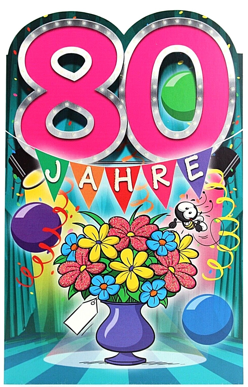 80. Geburtstagskarte 80 Karte Geburtstag 3D Pop Up Karte Geburtstag Grußkarte Geburtstagskarten