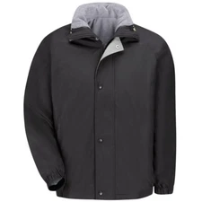 NEW! Red Kap Men's Water Resistant Finish Jacket & Vest Combo Zip IN/OUT JN30BK