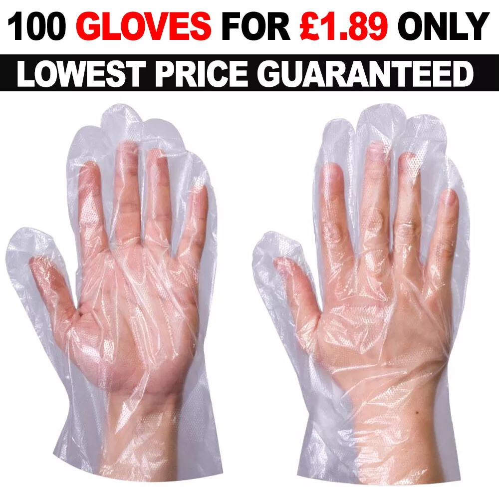 Polythene cheap disposable gloves