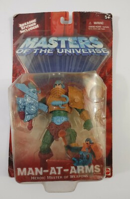 Masters of the Universe MOTU He-man 2001 Man at Arms DAMAGED BOX