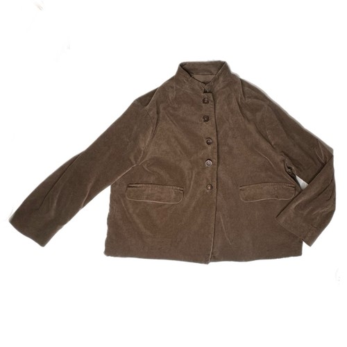 Hannah Wessel Brown Velvet Jacket size 36 US 6 Boxy Drop Shoulder Wide