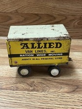 Vintage Allied Van Lines Tin Litho Trailer - Made in Japan