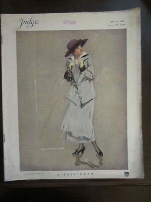 Judge Magazine July 1915 A Rain Dear Art Deco 55