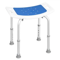 Eugad Duschhocker HöHenverstellbar Duschstuhl Anti-Rutsch-FüßE Griffe 40-53,5 Cm