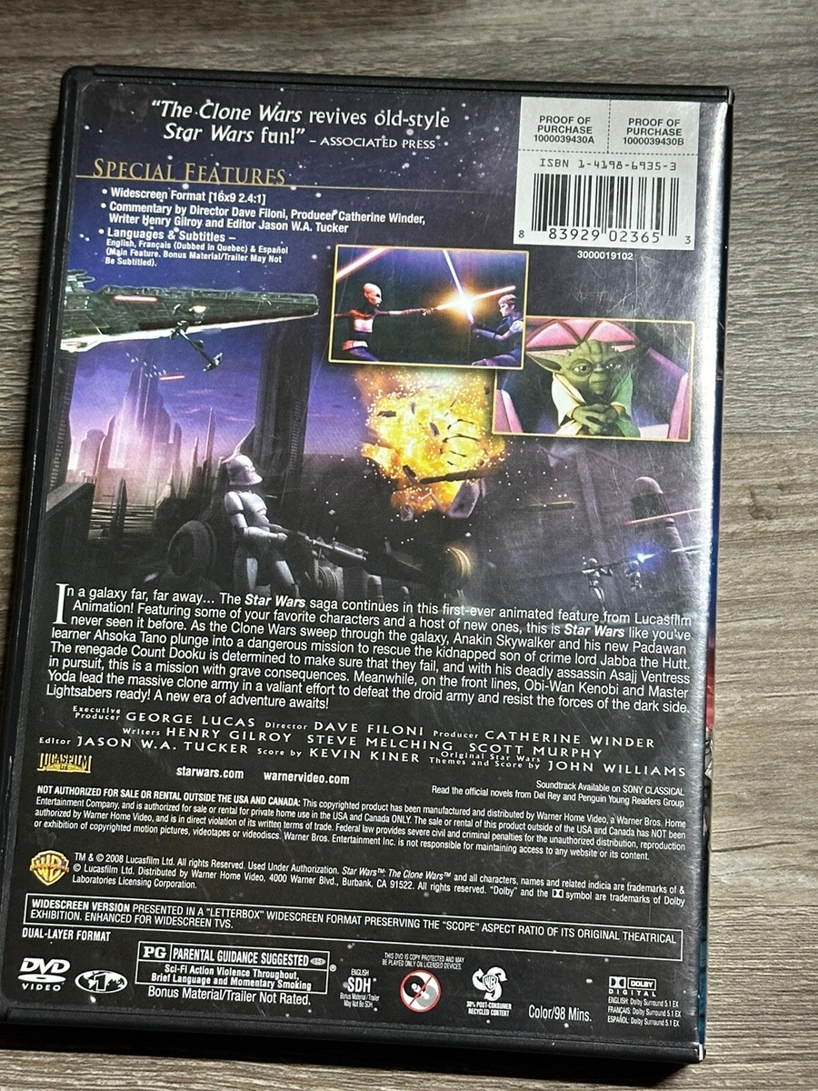 Star Wars: The Clone Wars Digitally Remastered THX George Lucas