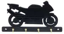 Crotch Rocket Motorcycle Key Rack Hook Hanger Holder Entryway Organizer for Wall