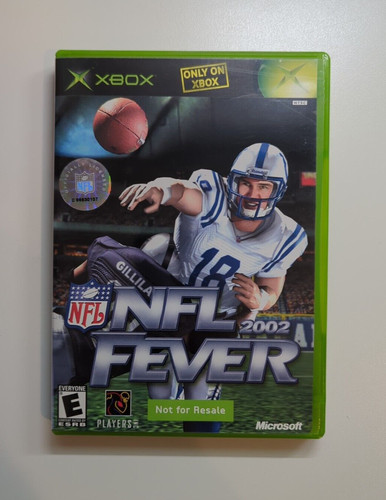 NFL Fever 2002 Microsoft Xbox Complete CIB NTSC "Not for Resale" Variant RARE
