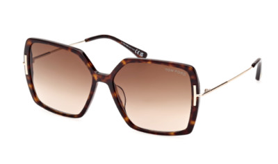 Tom Ford Joanna FT1039 52F Dark Havan/Gradient Brown Square Women's Sunglasses