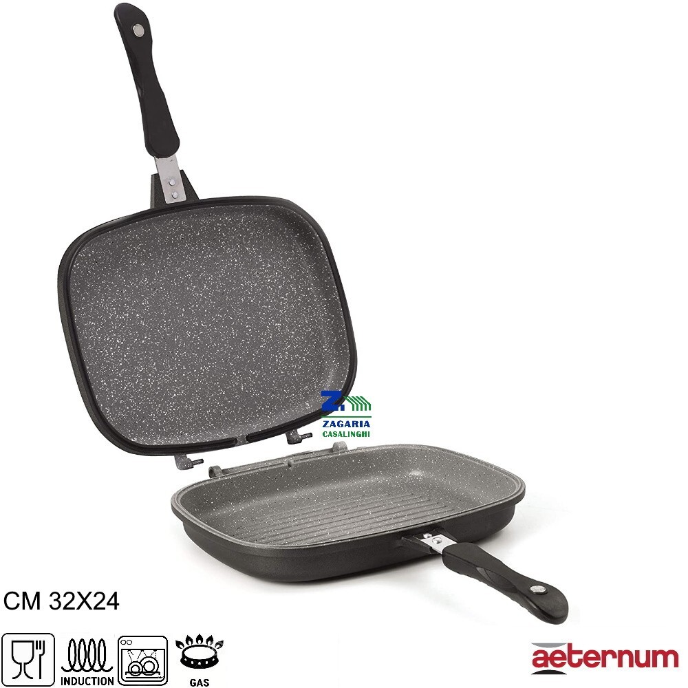 BISTECCHIERA GRILL FORNETTO PIASTRA GIRAFRITTATA AETERNUM PER INDUZIONE