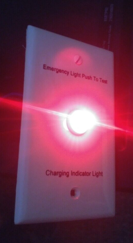 BODINE PRT00131 INDICATOR LIGHT/TEST SW W/WALLPLATE (READ DESCRIPTION)