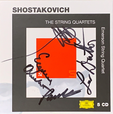 Signed EMERSON STRING QUARTET Shostakovich Complete String