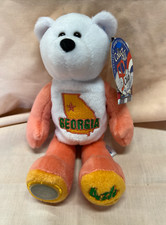Georgia State Bear  Quarter 45th Limited Treasures Coin Plush Beanie