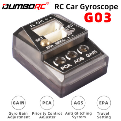 DUMBORC G03 Gyro Anti-Glitch-System AGS GAIN für RC Monster Truck Drift Racing