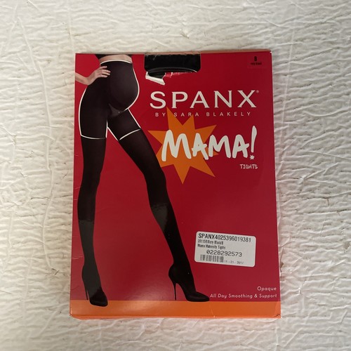 Spanx Mama Tights Opaque All Day Smoothing And Support Very Black Size B - Picture 3 of 6