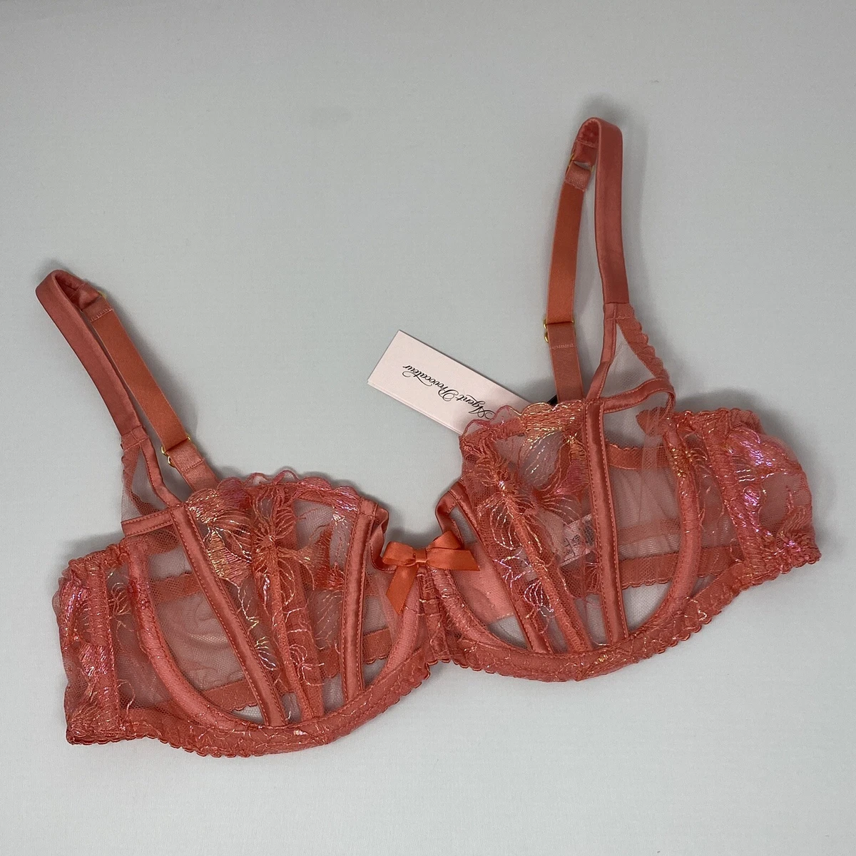 agent provocateur peach 32C Zadi Full Cup Underwired Bra in Peach