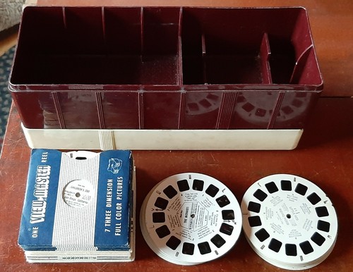 Huge Viewmaster lot, Sawyer's viewmaster, case, reels, 23 sets, singles - Picture 10 of 12