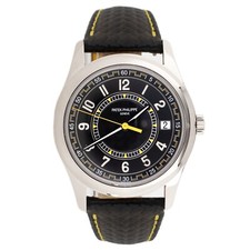 Patek Philippe Calatrava White Gold Black Dial 30mm 6007G-001 Full Set