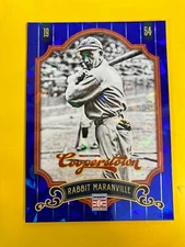 D52507  2012 Cooperstown Crystal Collection Blue #62 Rabbit Maranville #/499