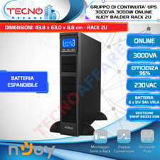 Gruppo Di Continuità UPS Online Onda Sinusoidale Pura 3000VA 3000W nJoy Balder