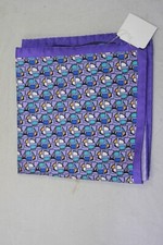 Bugatchi Men's Purple Geometric Print Pocket Square 13 inches Sq