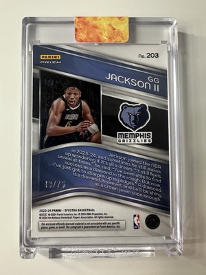 2023-24 GG Jackson II Spectra Rookie Patch Auto Supernova RPA /75 
