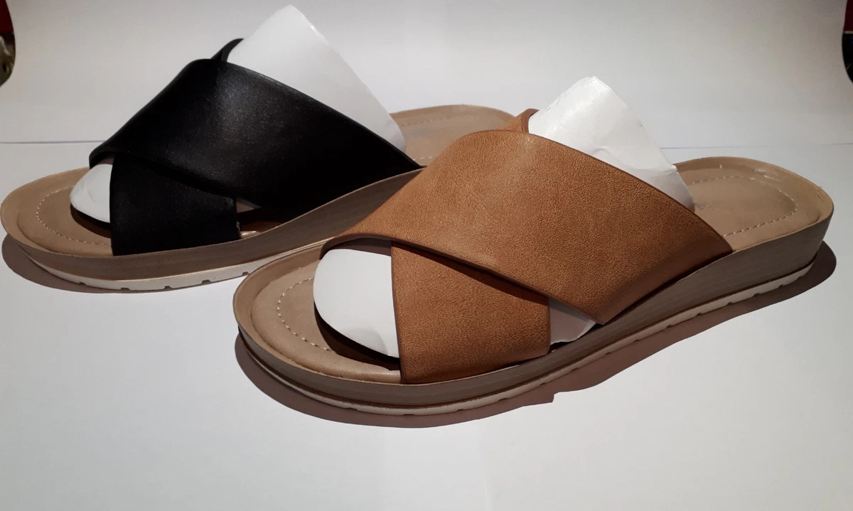 Black and tan sandals deals