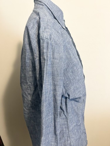 ๐ต Ralph Lauren Custom Fit Button Down Blue Shirt Men's S 1527 - Picture 11 of 12