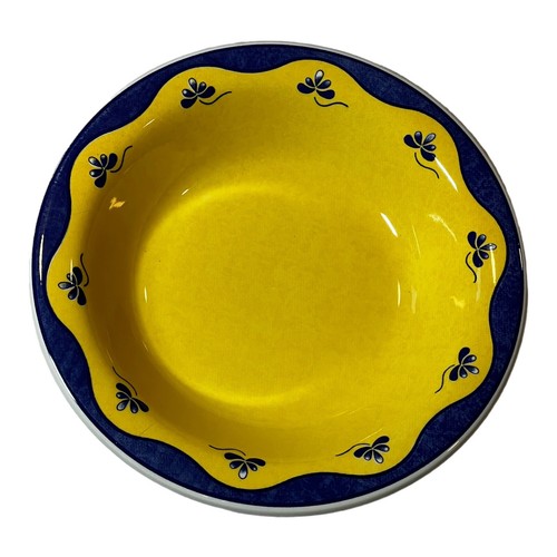 Quadrifoglio Ceramica Italy Flowers Rimmed Soup Bowl Ex. Used Condition 8-1/4”W