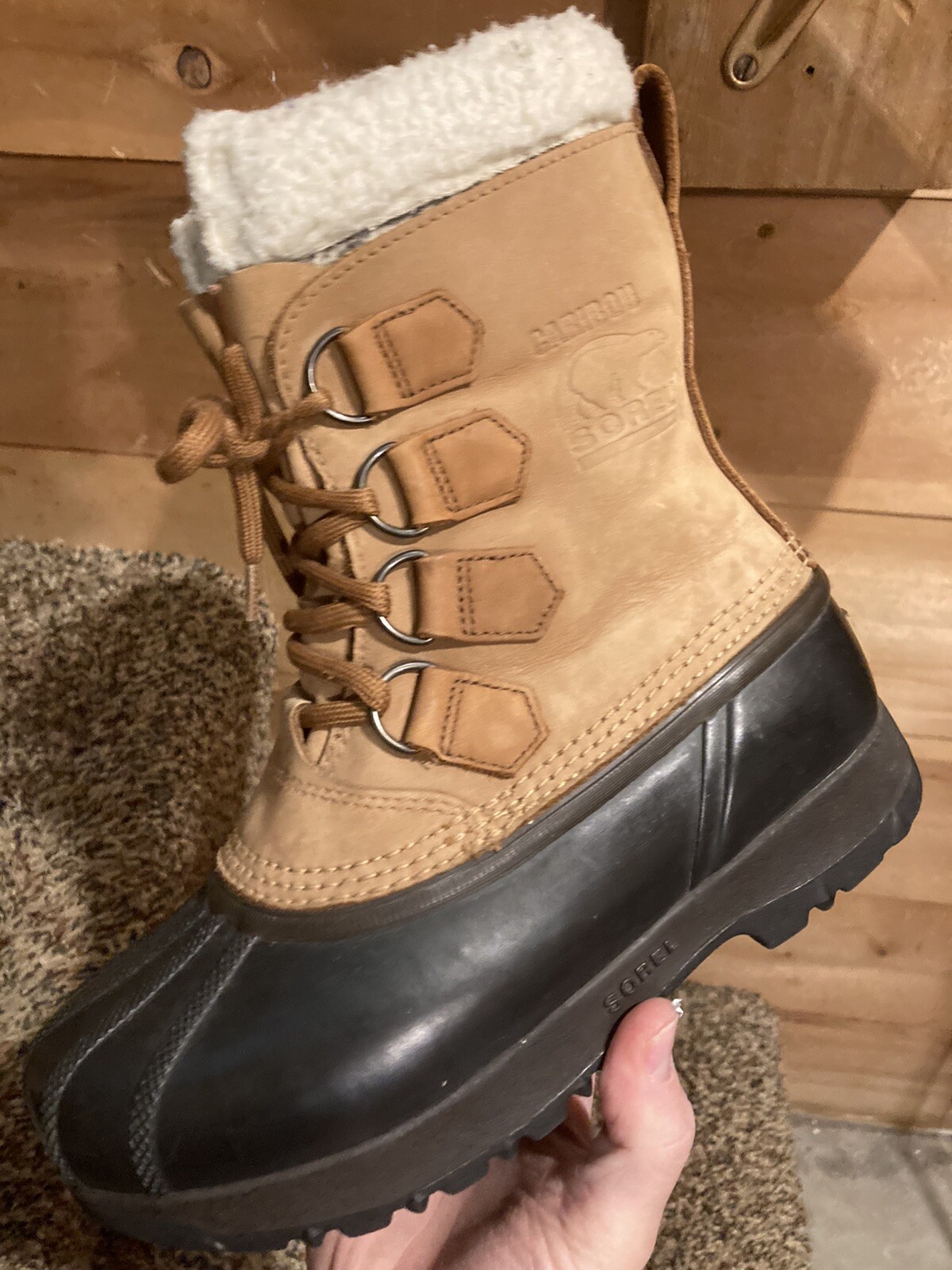 Sorel Caribou II NL1000-220 US 6 37 Tan 