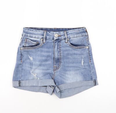 Aeropostale Damen blau Baumwollmischung Hot Pants Shorts Größe 8
