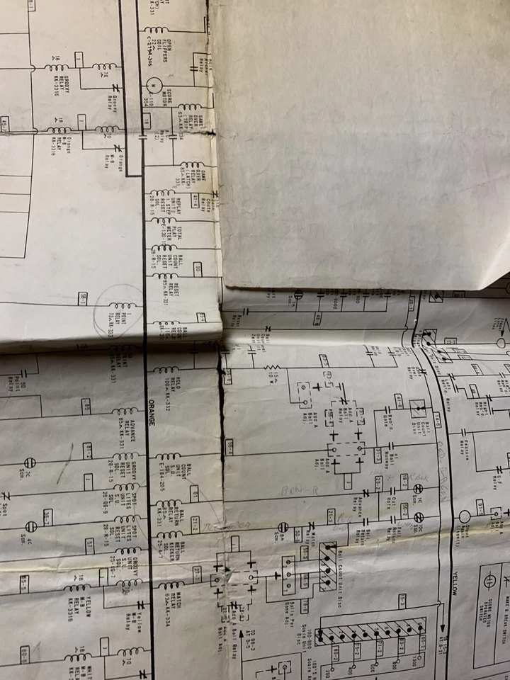 original Damaged Mini Zag Schematics Only Bally Arcade  game manual - Image 4 of 4