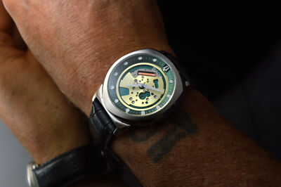 BULOVA ACCUTRON II ALPHA SPACEVIEW 96A155 UHR STAHL SELTEN 42MM WATCH UHR