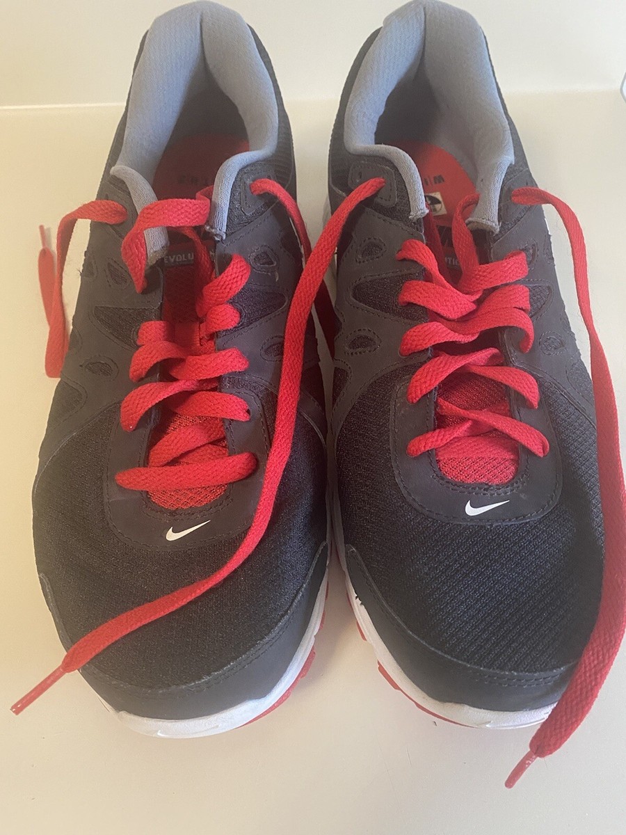 Size 13 Nike Revolution Black University Red for sale online