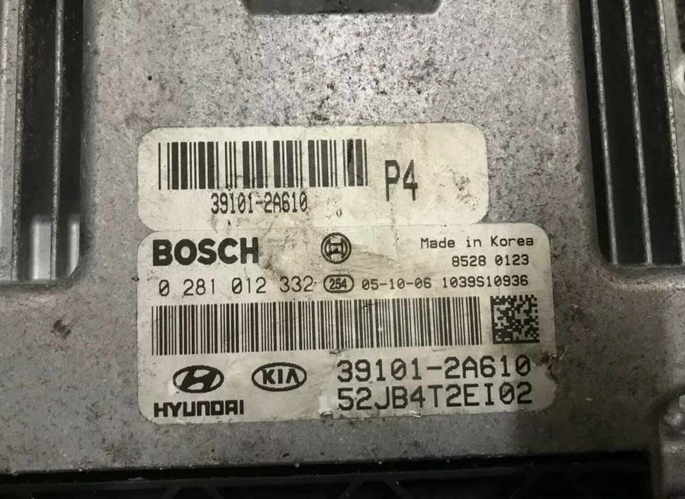 Motor diésel Kia Rio 1,5 litros ECU 39101-2A610 0281012332 391012A610 Foto 2 de 2