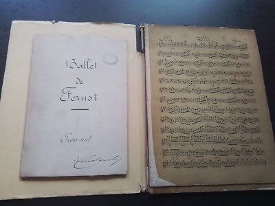 HANDSCHRIFTLICHE PARTITUR KLAVIER DIRIGENT - GOUNOD - Ballett von Faust