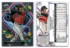 2023 Topps Cosmic Chrome Baseball Steven Kwan Base #141 - Cleveland Guardians