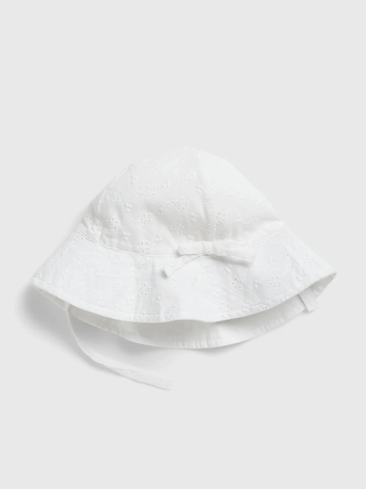 BABY GAP GIRL'S WHITE OPTIC WHITE EYELET SUN HAT $29.95 18-24 MOS BNWT