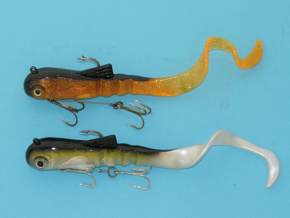 2x Wobbler 30 cm /110 gr.-Riesentwister-Gummifisch-Shad-Bull-Dog-Diver GF