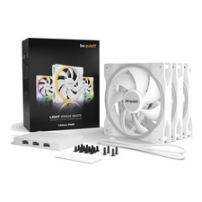 be quiet Light Wings White 140mm PWM ARGB Fan 3-Pack w/ Hub BL102 New Sealed