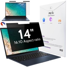 Peslv Magnetic Laptop Privacy Screen   14" 16:10 Anti-Glare Blue Light Filter