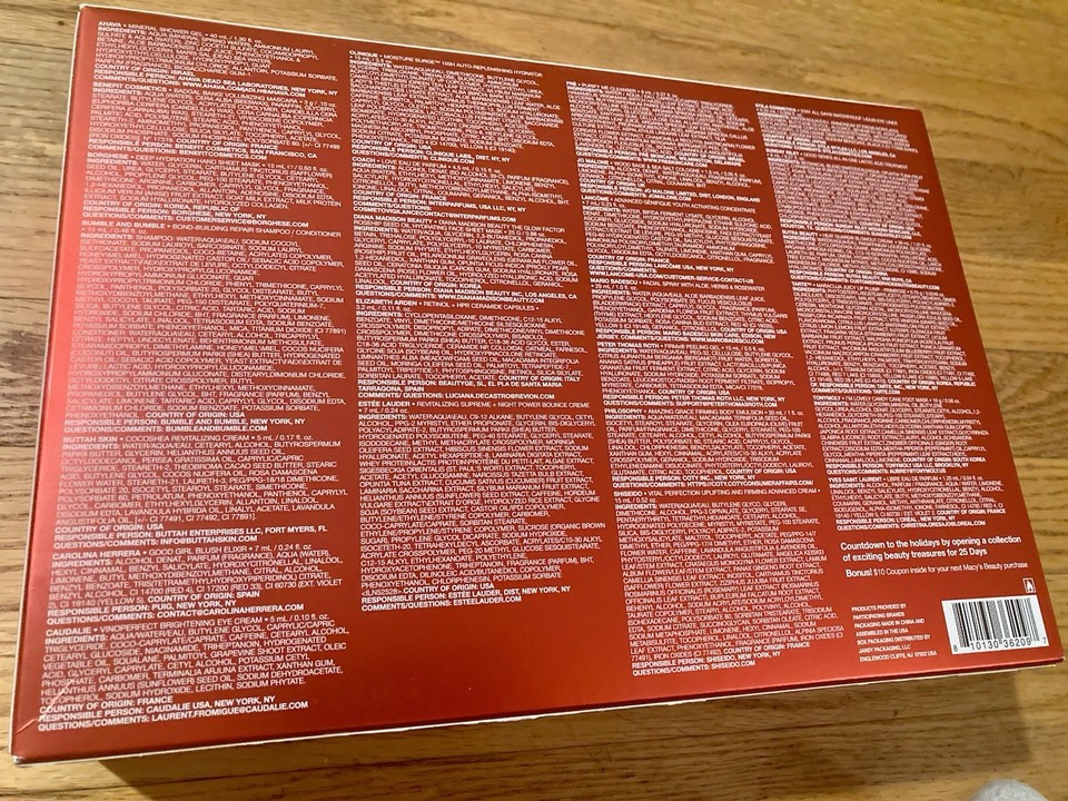 Macy’s 25 Days Of Beauty 2024 Advent Calendar | eBay