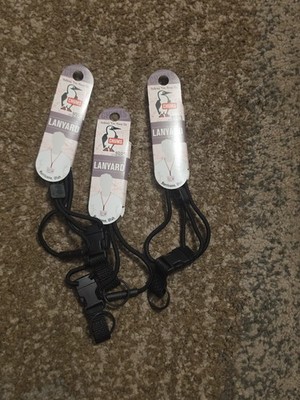 Chums Lanyard Black Powercord QR Set Of 3 11088100