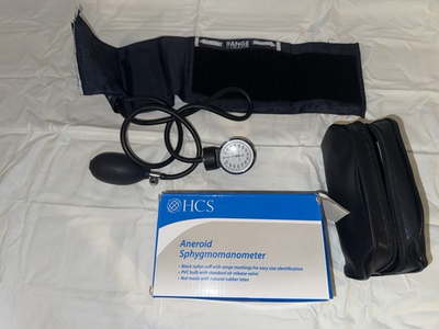 #ad HCS Aneroid Sphygmomanometer Manual Blood Pressure Cuff – Working Cracked glass $9.99