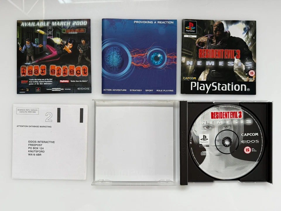 Resident Evil 3 Nemesis PS1 - UK PAL VGC CIB with 4 Inserts - Reg - Tracked - Image 4 of 4