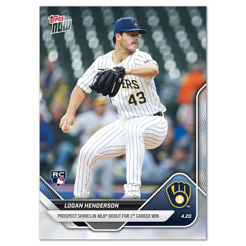 2025 Topps Now 93 Logan Henderson